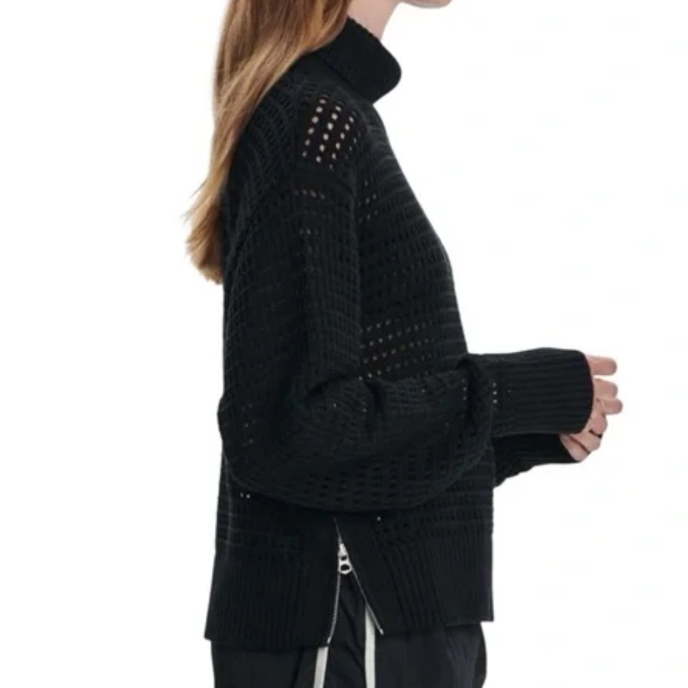 Varley Jody Zip Hem Relaxed Rollneck Sweater - Picture 2 of 4